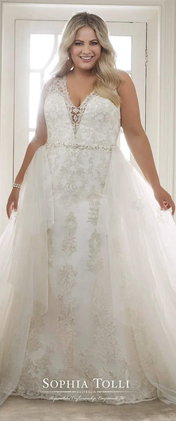 Plus Size Wedding Dress by Sophia Tolli 