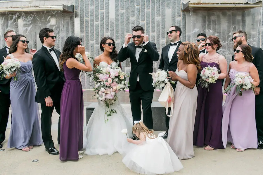 Ultra Viole Modern Wedding Party - Casey Hendrickson Photography