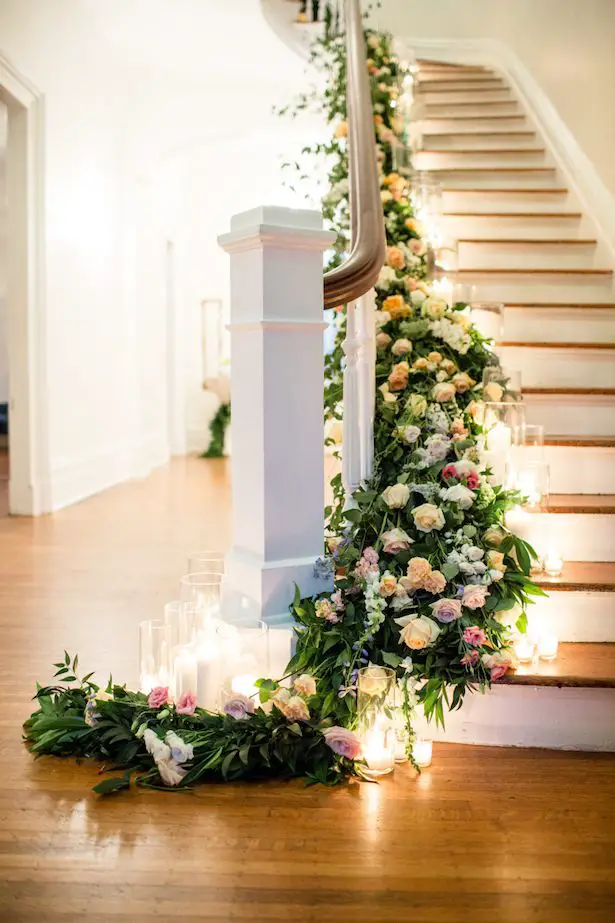 Wedding Staircase Decor - Theo Milo Photography