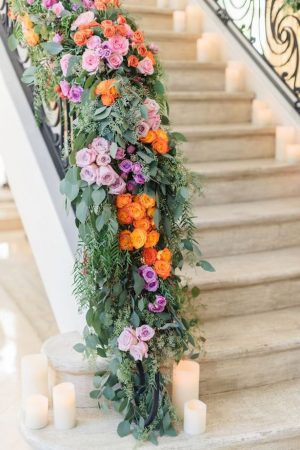 Wedding Staircase Decor -Sanaz Photography
