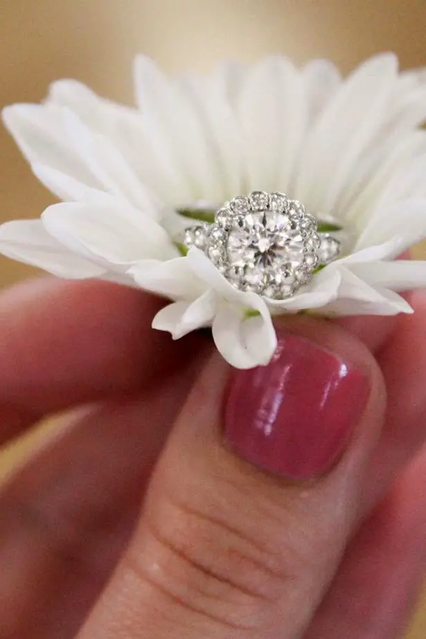 Diamond Engagement Ring - round diamond white gold ring- Brilliant Earth