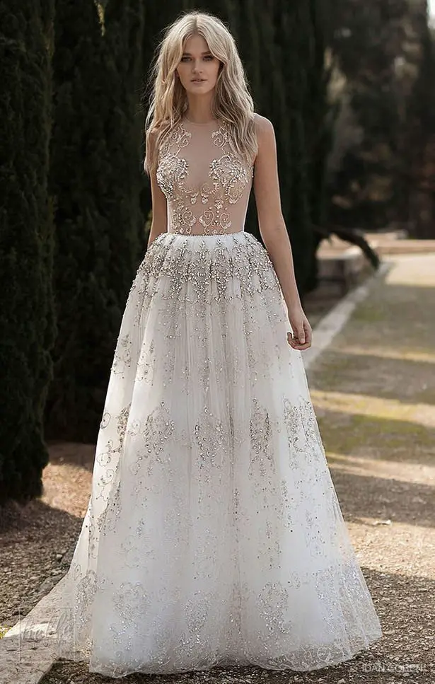 Rustic wedding dress by Idan Cohen
