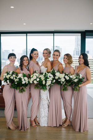 Blush bridesmaid dresses - Photography: Prue Franzman