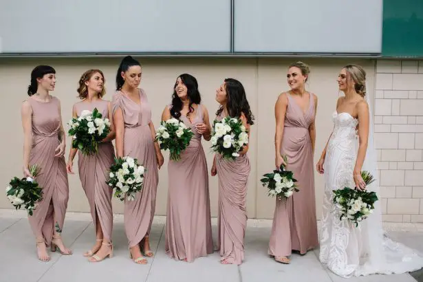 Blush bridesmaid dresses - Photography: Prue Franzman