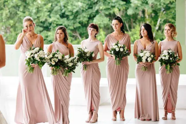 Blush bridesmaid dresses - Photography: Prue Franzman