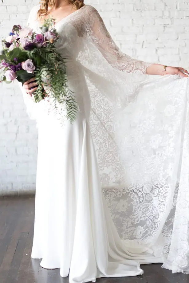 Bohemian lace wedding dress - Wilderly bride - Vanessa Anne Photography
