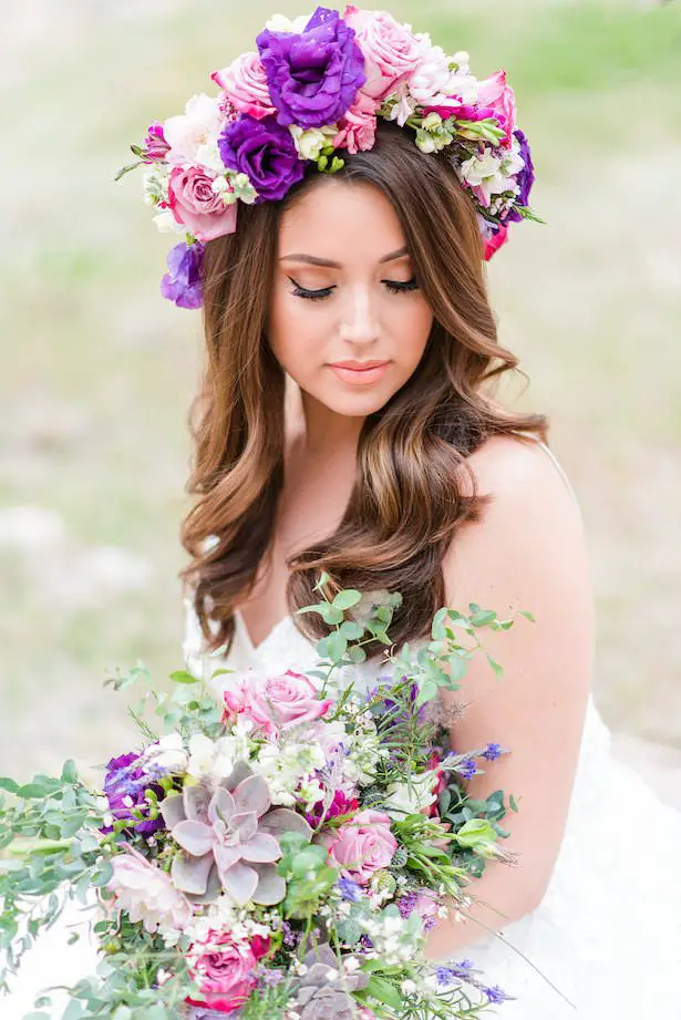Lavender and Cactus: Bohemian Bride and Maid of Honor Inspiration