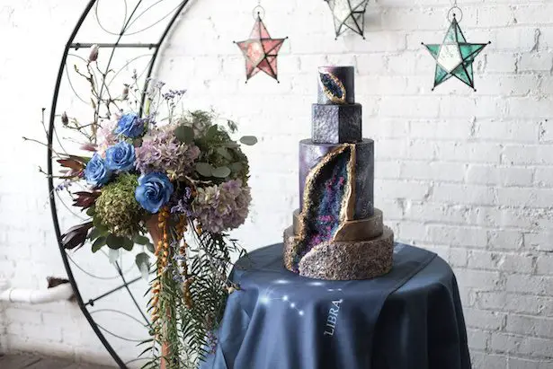 Celestial Wedding Cake - Vanessa Anne Photography