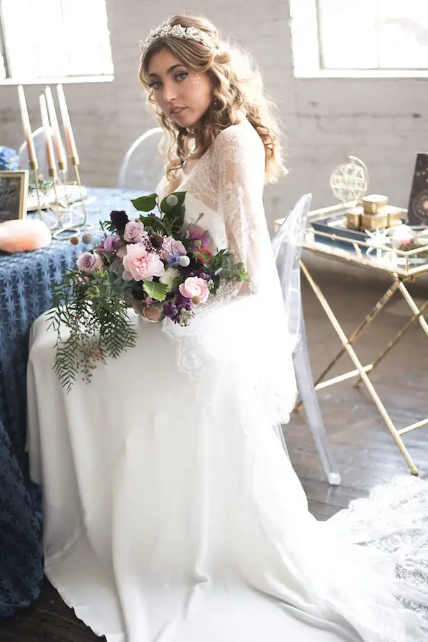 Celestial Wedding Inspiration With Dreamy Paper Details - Vanessa Anne Photography