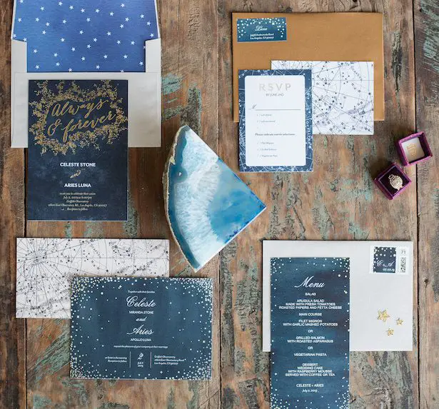 Celestial Wedding Invitations - Vanessa Anne Photography