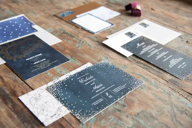 Celestial Wedding Invitations - Vanessa Anne Photography
