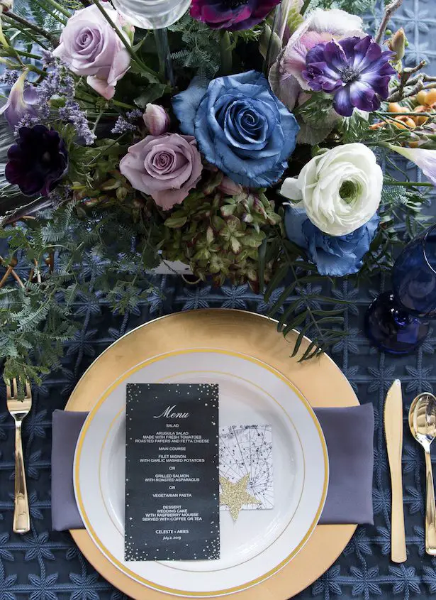 Celestial Wedding Menu by Shutterfly - Vanessa Anne Photography
