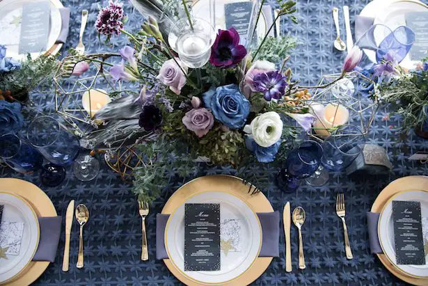 Celestial Wedding Tablescape - Vanessa Anne Photography