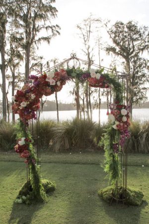 Floral Ceremony Arch Decoration - Tab McCausland Photography