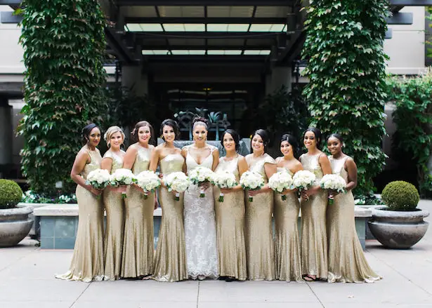Gold bridesmaid dresses - Alexandra Knight Photography