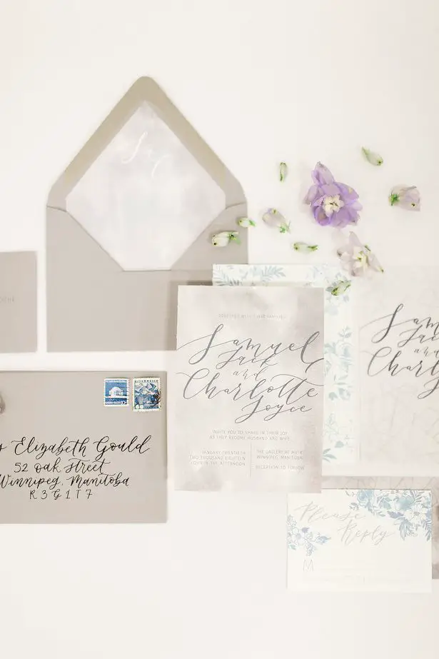 Pastel wedding invitations - Esther Funk Photography