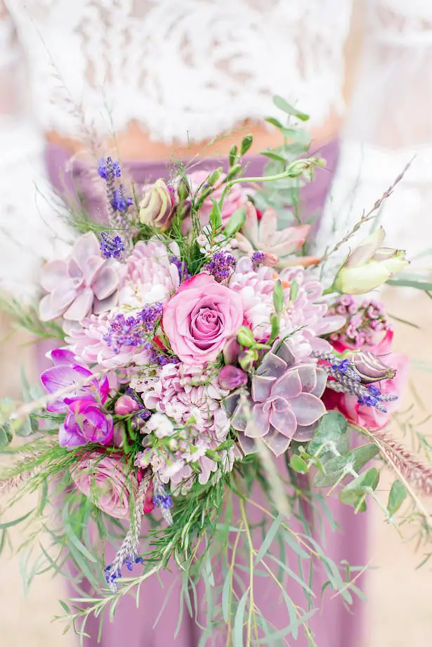 Purple Wedding Bouquet - Jade Min Photography LLC
