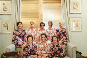 Bridesmaid robes - Photo: Elizabeth Bristol