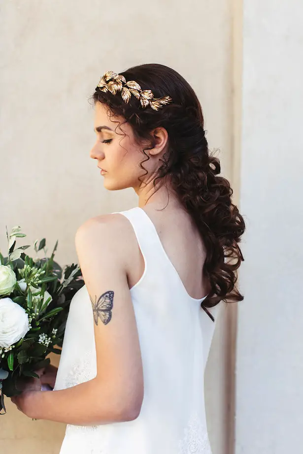 Greek Meet Modern Wedding Hairstyle- Photography: Miriam Callegari