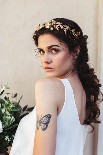 greek goddess wedding hair
