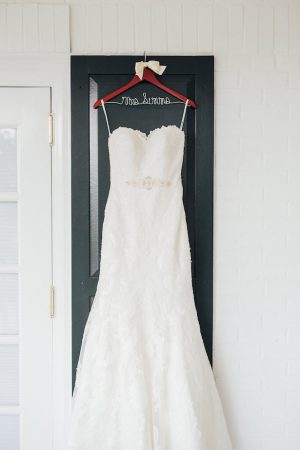 Lace strapless wedding dress - Rachel Figueroa Photography