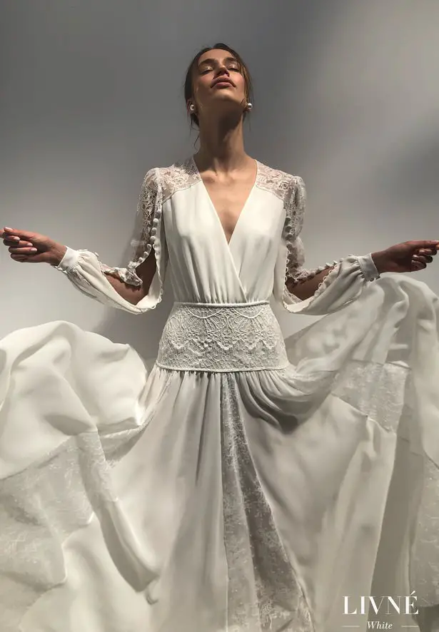 Livné White 2019 Wedding Dress - Eden Bridal Collection - NINA LACE