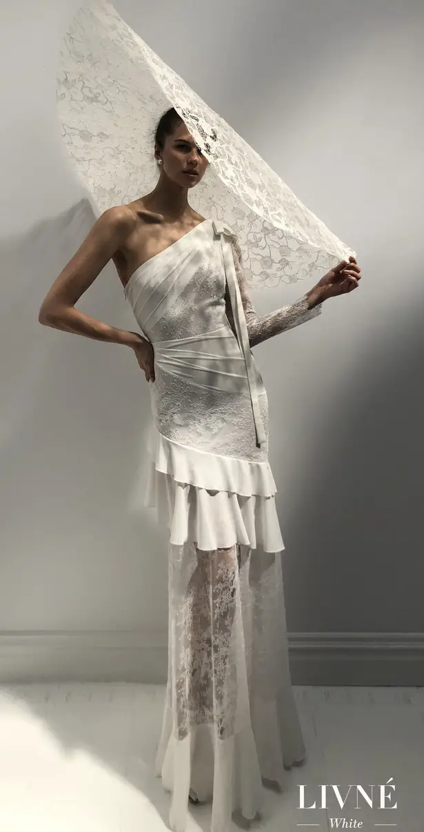 Livné White 2019 Wedding Dress - Eden Bridal Collection - SOPHIA AND MANDY HAT