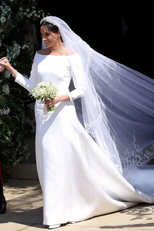 meghan markle inspired wedding dress