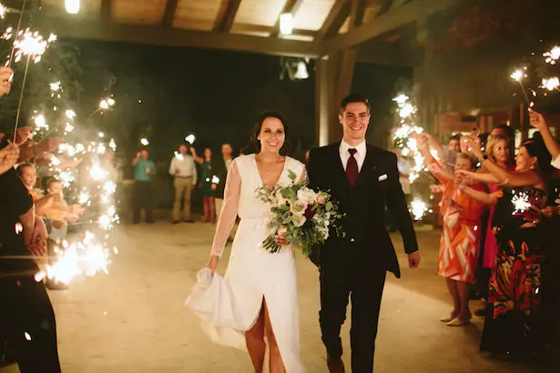 Romantic wedding photo exit - Photo: Elizabeth Bristol