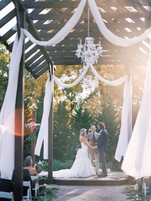 Rustic Outdoor Wedding Ceremony Decorations - Juicebeats Photography