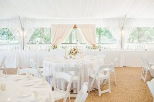 Tent wedding reception decor - Rachel Figueroa Photography