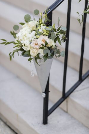 Wedding ceremony flower decorations - Aislinn Kate Photography