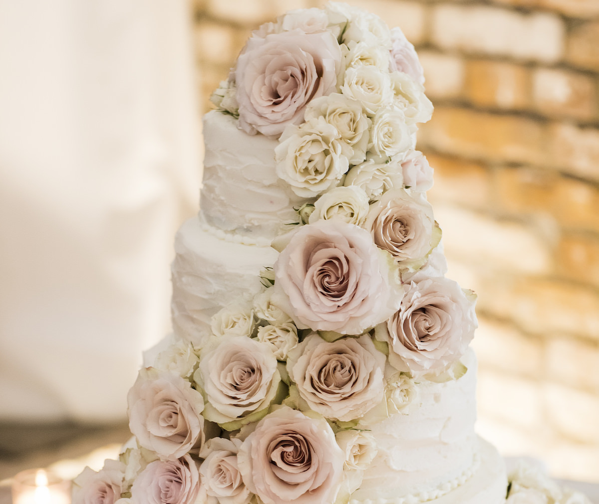 Floral white white wedding cake - Aislinn Kate Photography