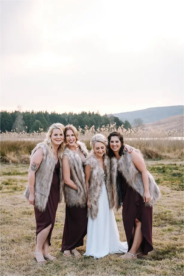 Long burgundy Bridesmaid dresses - The Shank Tank