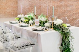 Modern Wedding Tablescape - Nora Photography