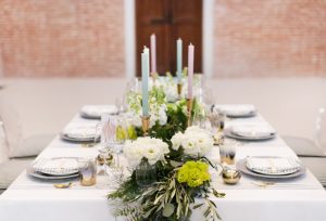 Modern Wedding Tablescape details - Nora Photography