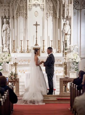 Romantic Church Wedding Ceremony - Clane Gessel Photography