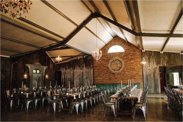 Rustic Wedding Reception Decor - The Shank Tank