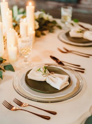 White and Green Wedding Tablescape - Photography: Dewitt for Love LL