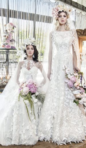 Yumi Katsura Spring 2019 Wedding Dresses Life Is A Garden Bridal Collection - HAVANA WITH HOPE CAPE AND HAYLEY DUO