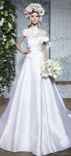 Yumi Katsura Spring 2019 Wedding Dresses Life Is A Garden Bridal Collection - HELENE WITH BOLERO