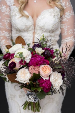 Berry Rose Wedding Bouquet - Photography: The Big Affair
