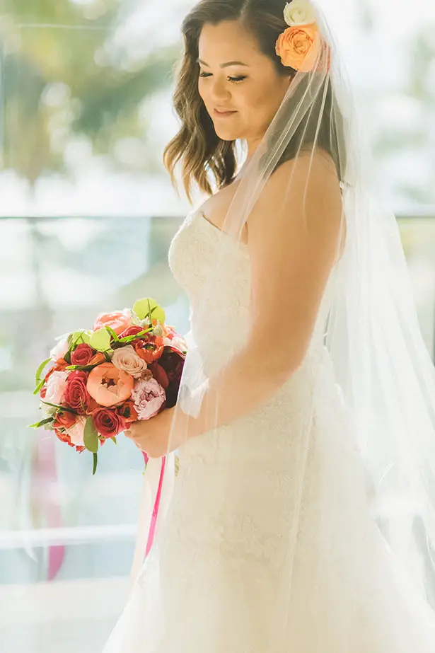 Strapless Wedding Dress- Angie Diaz Photography