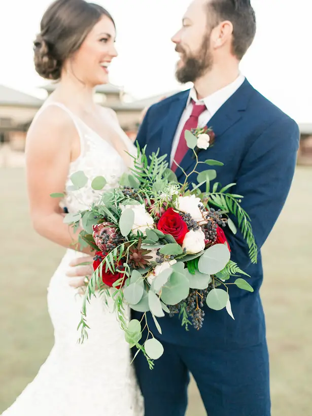 Rich Burgundy and Navy Mountain Wedding Inspiration - Belle The Magazine