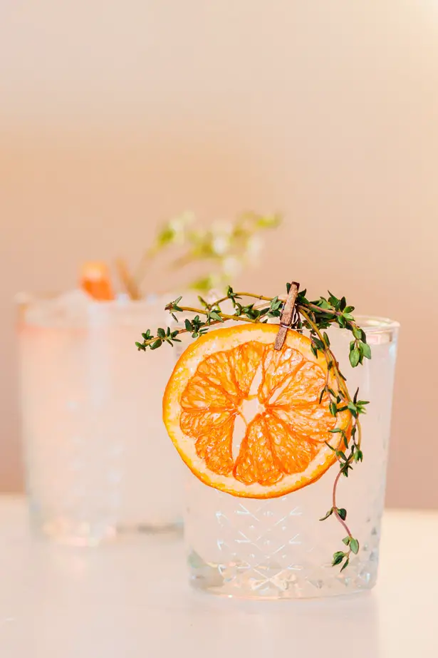 Citrus Wedding Signature Drink - Holley Elizabeth Photography