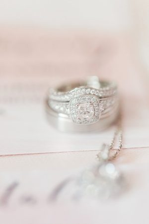 Cushion Halo Wedding Ring - Alisha Marie Photography