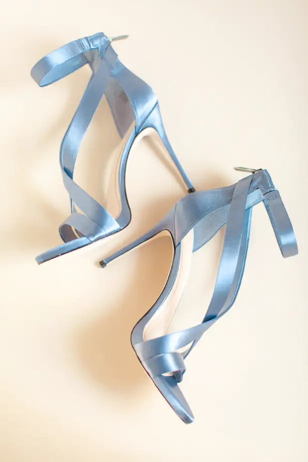 Something Blue wedding shoes - Idalia Photography
