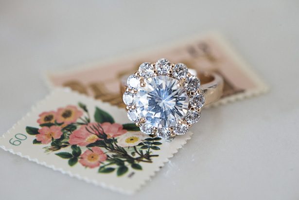 Halo Diamond Wedding Ring - Tina Joiner Photography