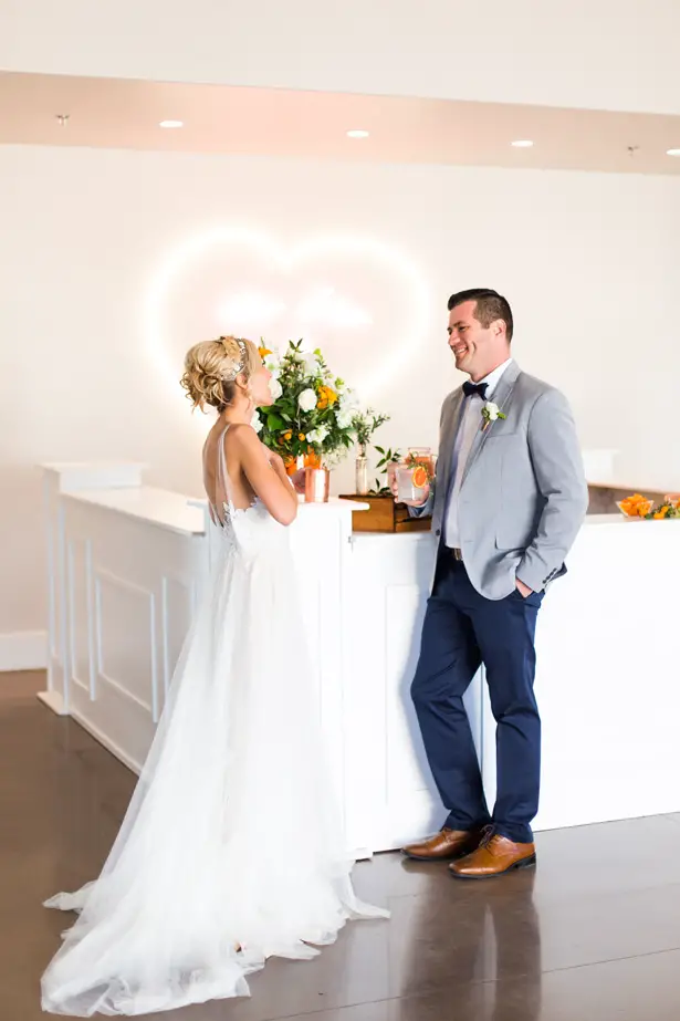 Modern Citrus Wedding Decor - Holley Elizabeth Photography