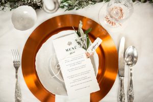 Organic Modern Wedding Place setting - What A Day Wedding Photography